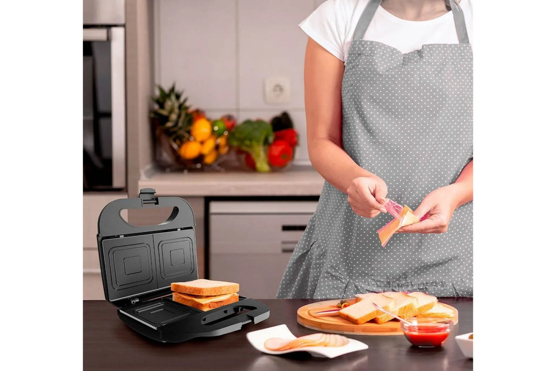 Smörgåsgrill Black+Decker 2 Fack