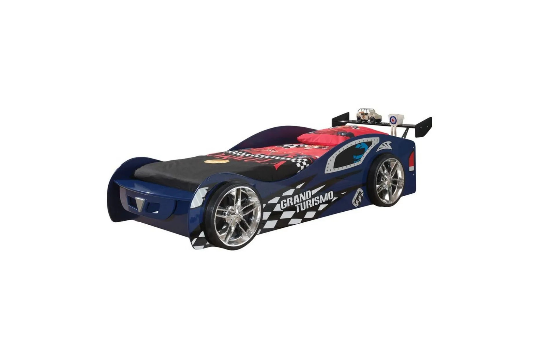 Säng Grand Turismo Blå 90x200 cm Med madrass