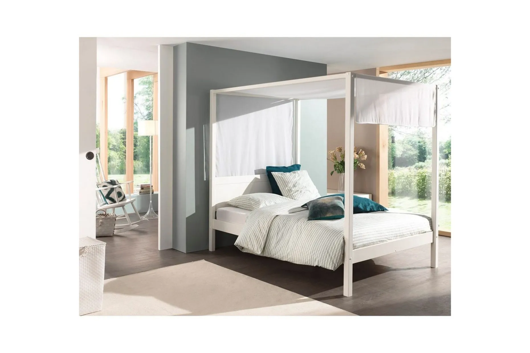 Säng med textil set Pino Canvas