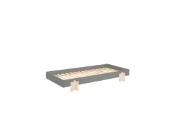 Säng Modulo med pusselbitarfötter Grå, 4