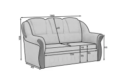 Soffa Eltap Lord 180x85x105 cm