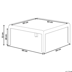 Soffbord utomhus Ferretti 69 cm
