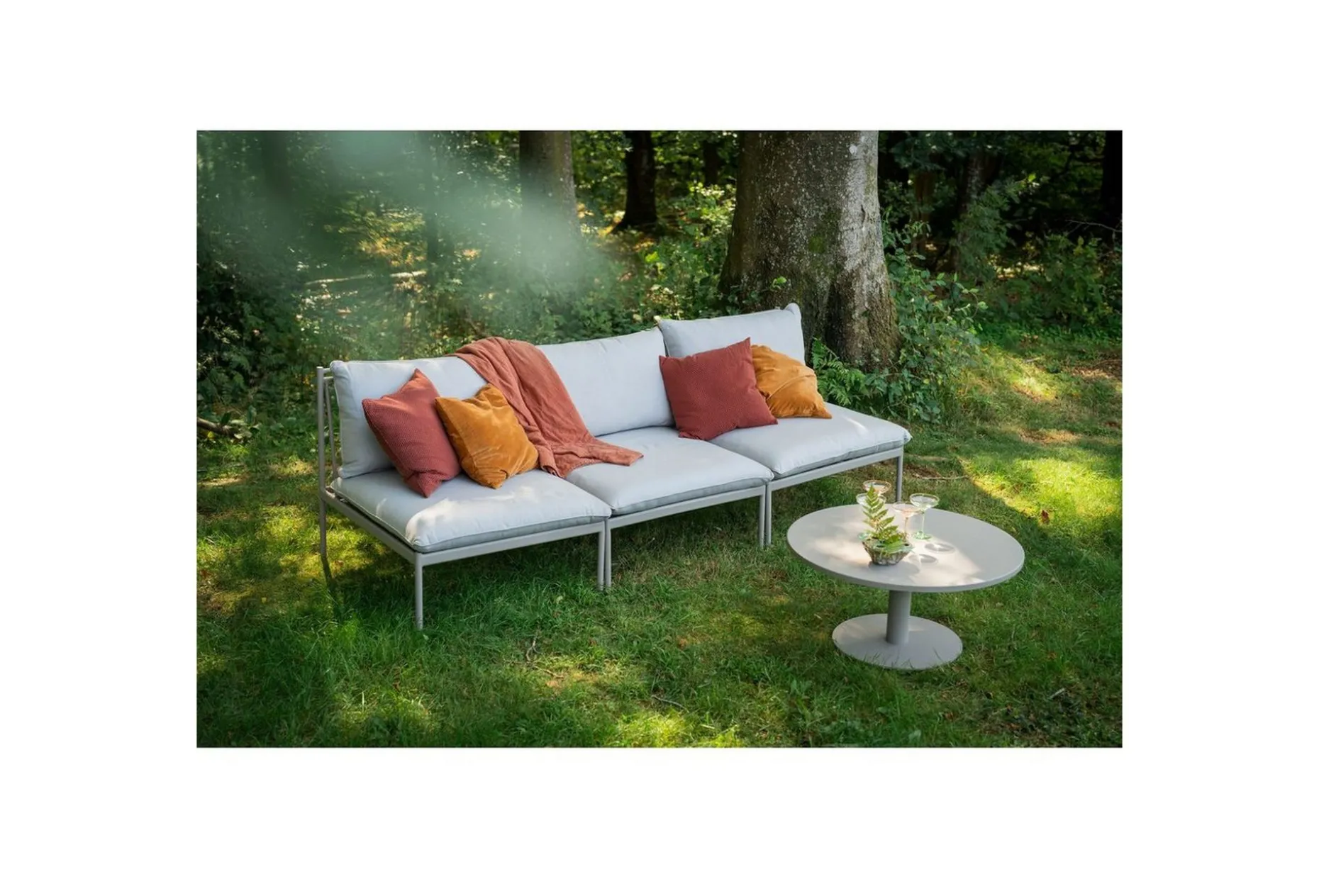 Soffbord Utomhus Hillerstorp Näsby Ø80 cm Sand