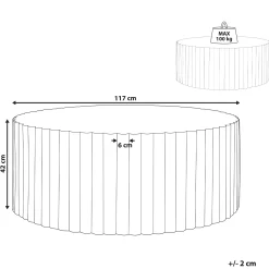 Soffbord utomhus Pozza 117 cm