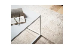 Soffbord Wohnling metall fyrkantig, modern stil Vit
