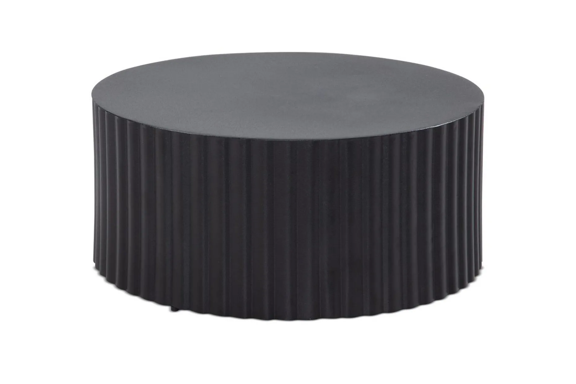 Soffbord Wohnling Rund 67 cm Metallremsor Optik Modern Look