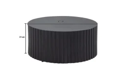 Soffbord Wohnling Rund 67 cm Metallremsor Optik Modern Look