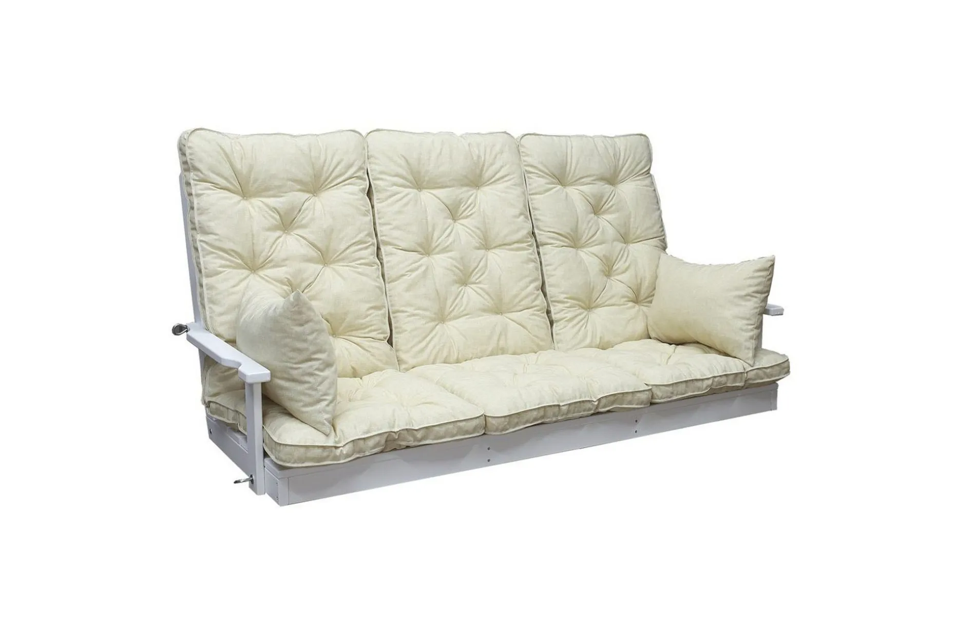 Soffdyna med ryggstöd Maxi Hög Rygg med Sidokuddar Beige