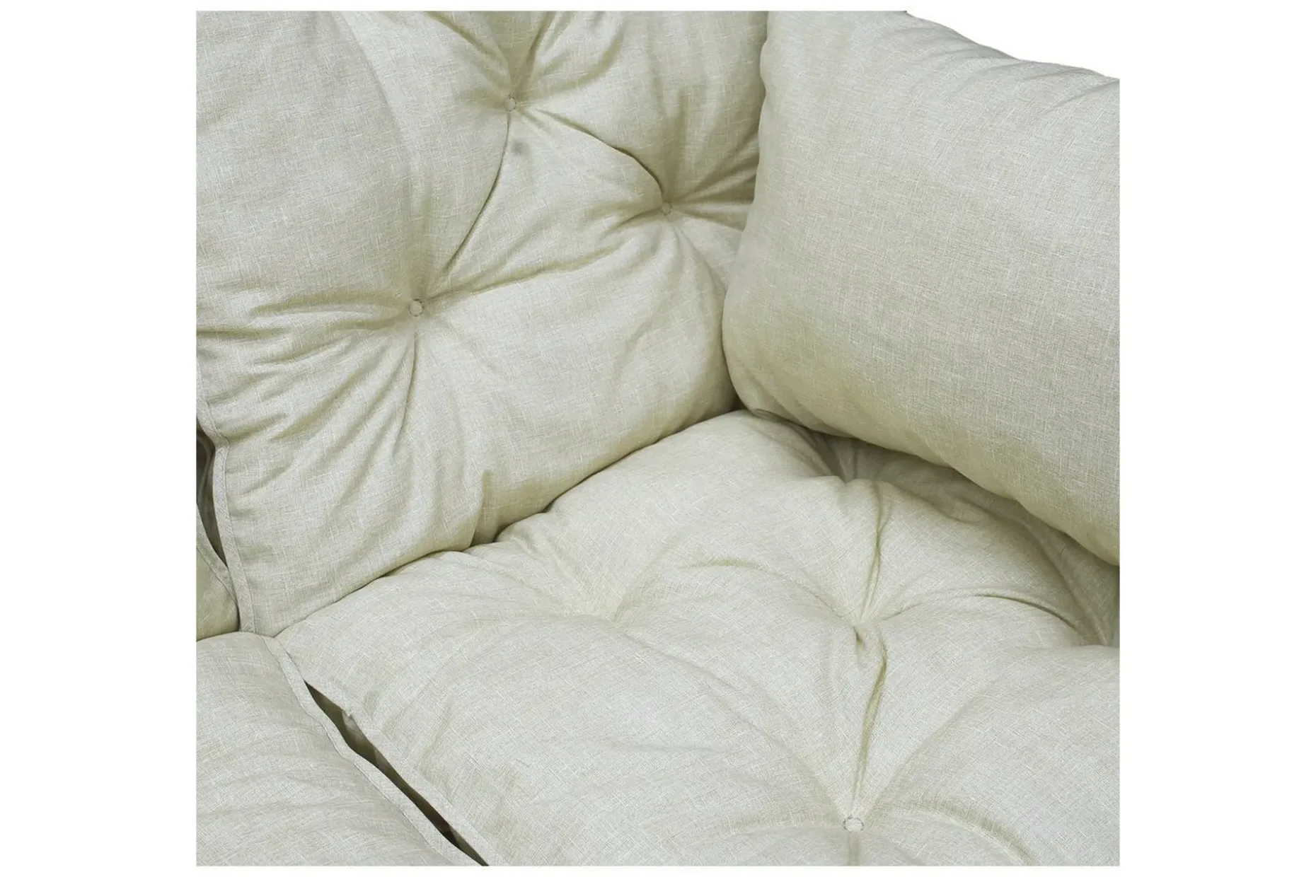 Soffdyna med ryggstöd Maxi Hög Rygg med Sidokuddar Beige