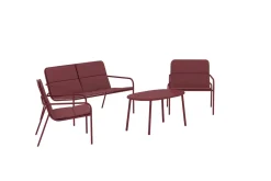 Soffgrupp Fourni 2-sits Soffa + 2 Fåtöljer med bord Utomhus