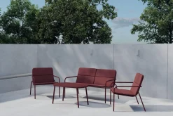 Soffgrupp Fourni 2-sits Soffa + 2 Fåtöljer med bord Utomhus