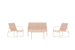 Soffgrupp Scopello 2-sits Soffa + 2 Fåtöljer med bord Utomhus