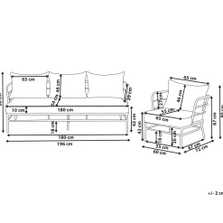 Soffgrupp utomhus 5-Sits Ponzone