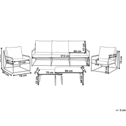 Soffgrupp utomhus 5-Sits Venaria med Bord
