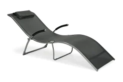 Solstol Batya 173x63x65 cm Grå Stålram