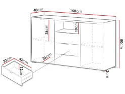 Sovren Byrå 150 cm