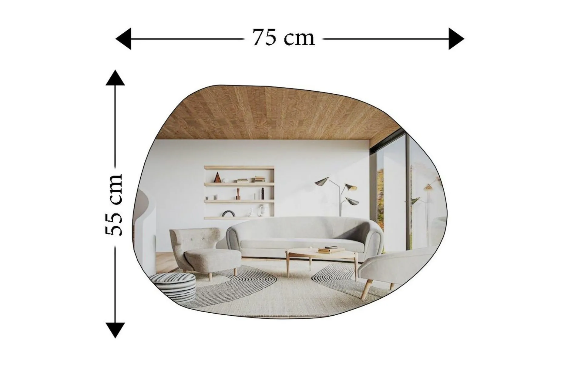 Spegel Haviland Transparent