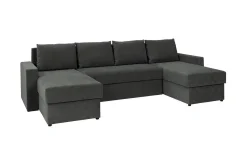 Staffin 4-sits Hörnbäddsoffa Dark grey