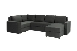 Staffin 4-sits Hörnbäddsoffa Dark grey
