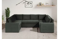 Staffin 4-sits Hörnbäddsoffa Dark grey