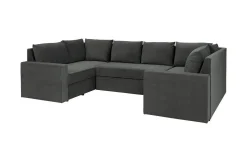 Staffin 4-sits Hörnbäddsoffa Dark grey