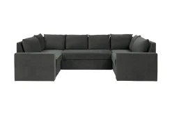 Staffin 4-sits Hörnbäddsoffa Dark grey