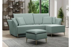 Staffin 3-sits Hörnbäddsoffa Light green