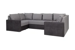 Staffin 4-sits Hörnbäddsoffa Light grey/Dark grey