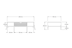 Stalmani Soffbord 100x28,2x100 cm
