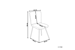 Stehen Stol 2-Pack Sammet