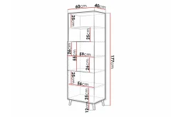 Strontian Bokhylla 60x40 cm Scandinavian Choice White