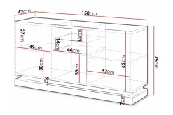 Strontian Highboard Scandinavian Choice White