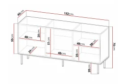 Strontian Highboard Scandinavian Choice Black