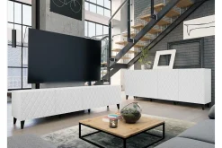 Strontian Möbelset För Vardagsrum Scandinavian Choice White