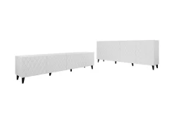 Strontian Möbelset För Vardagsrum Scandinavian Choice White