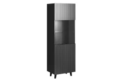 Strontian Vitrinskåp 183 cm Scandinavian Choice Anthracite/Black