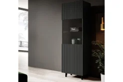 Strontian Vitrinskåp 183 cm Scandinavian Choice Anthracite/Black