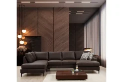 Svanabyn Soffa m. Divan och Schäslong 4-sits