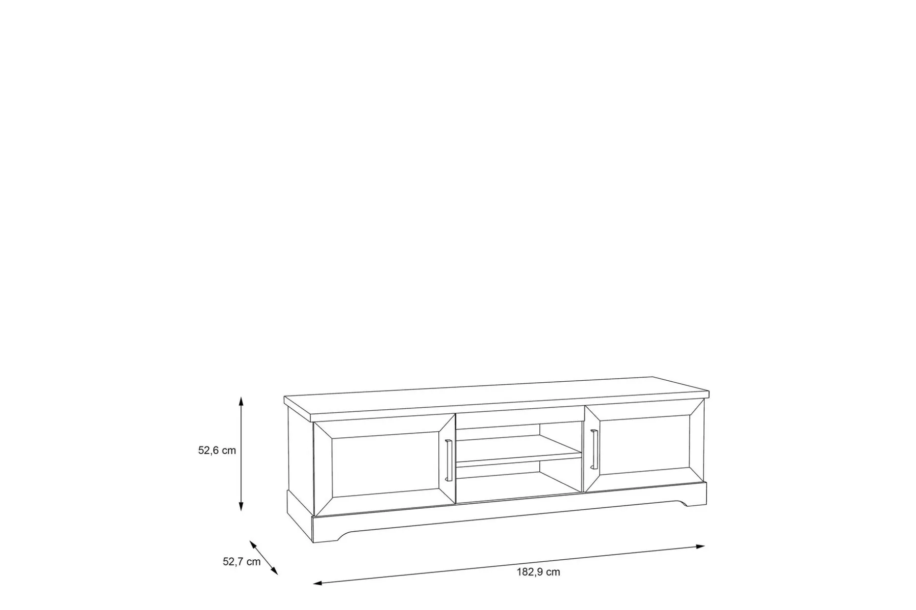 Svetis Tv-bänk 183 cm