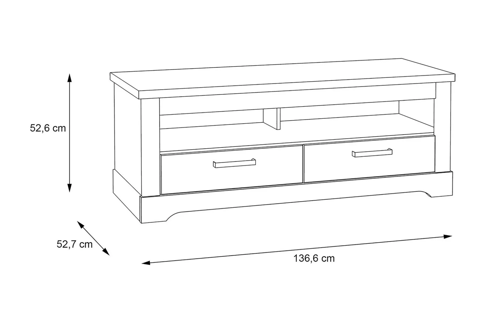 Svetis Tv-bänk 137 cm