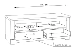 Svetis Tv-bänk 137 cm