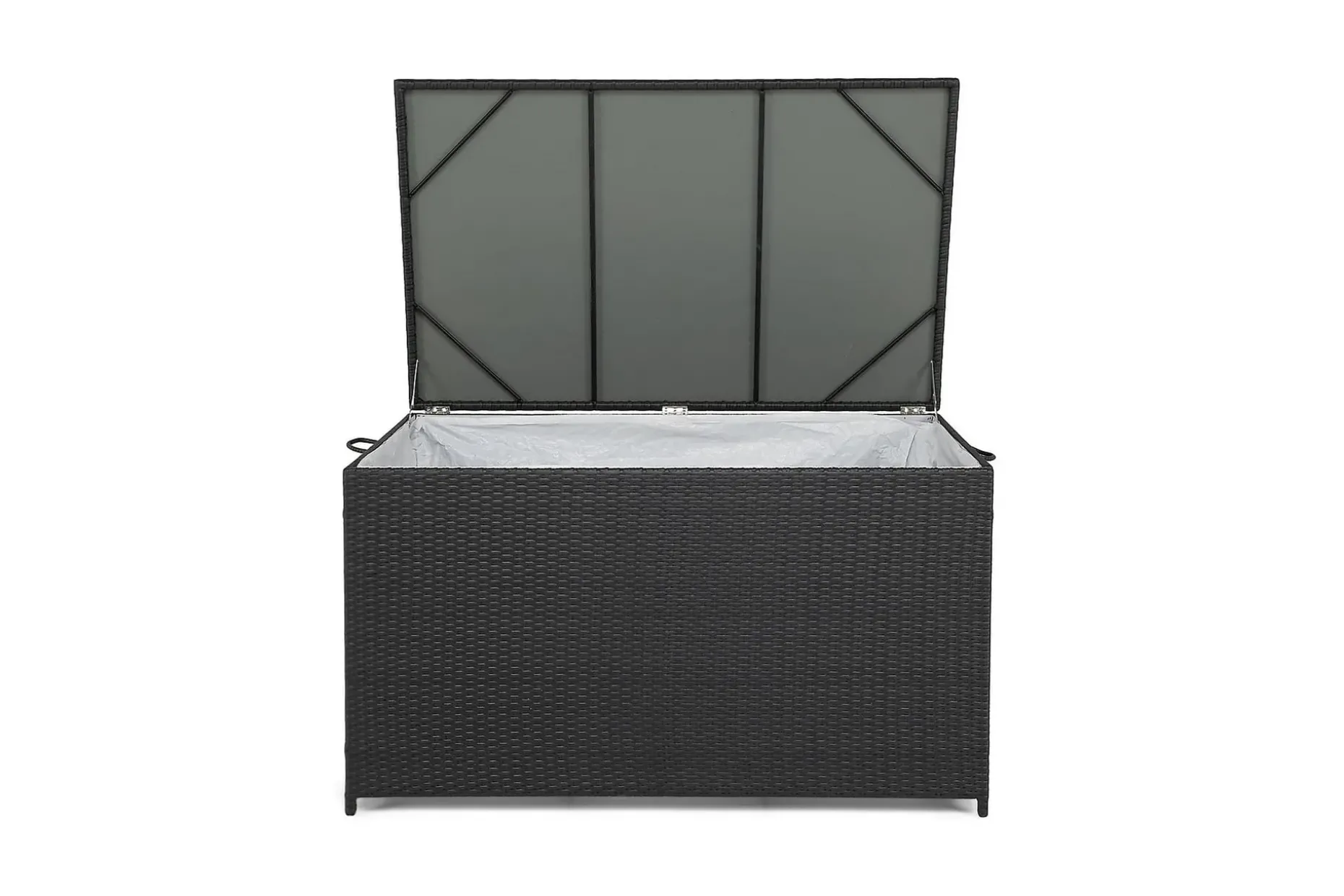 Sydney vattentät dynbox Large utomhus - Dynlåda i konstrotting (B140xD80xH90 cm)