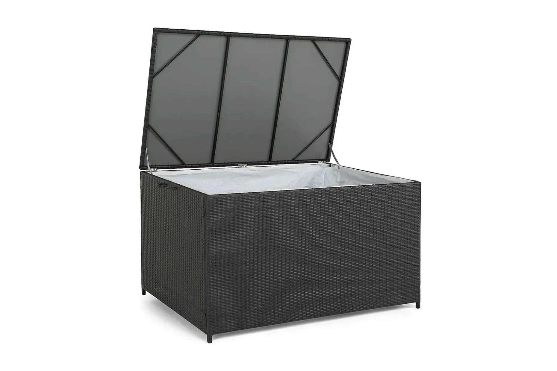 Sydney vattentät dynbox Large utomhus - Dynlåda i konstrotting (B140xD80xH90 cm)