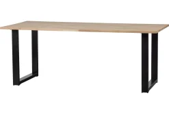 Tablo Matbord U-Formade Ben 220 cm Obehandlat