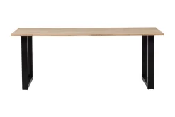 Tablo Matbord U-Formade Ben 220 cm Obehandlat