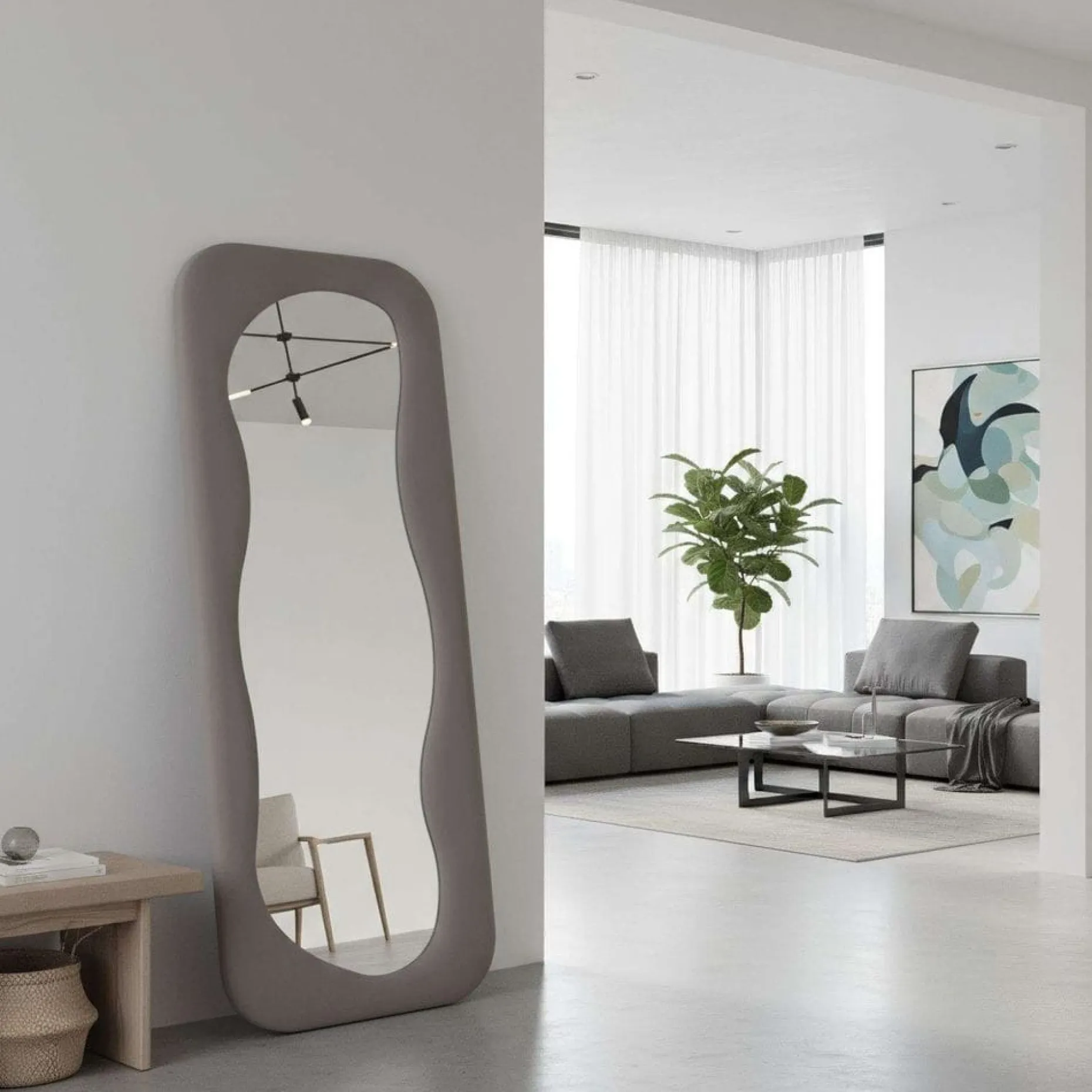 Taharoa Golvspegel 65x170 cm