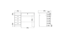 Taketo Skrivbord 48,5x109,3 cm