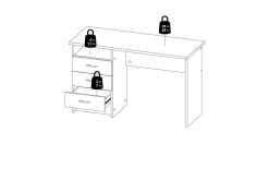 Taketo Skrivbord 48,1x120,1 cm