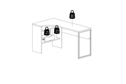 Taketo Skrivbord 81x145,1 cm