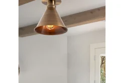 Taklampa Adrim Koppar Triangel En Sockel